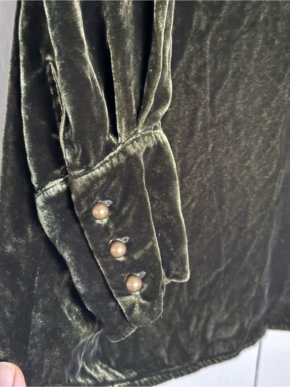 RALPH LAUREN Silk Velvet Shirt - Picture 3 of 5